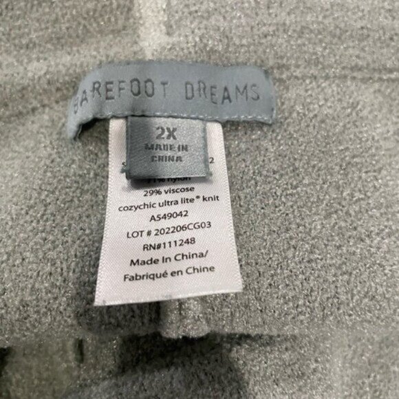 Barefoot Dreams Cozychic Ultra Lite Knit Lounge Athleisure Soft Neutral Joggers - Picture 5 of 8